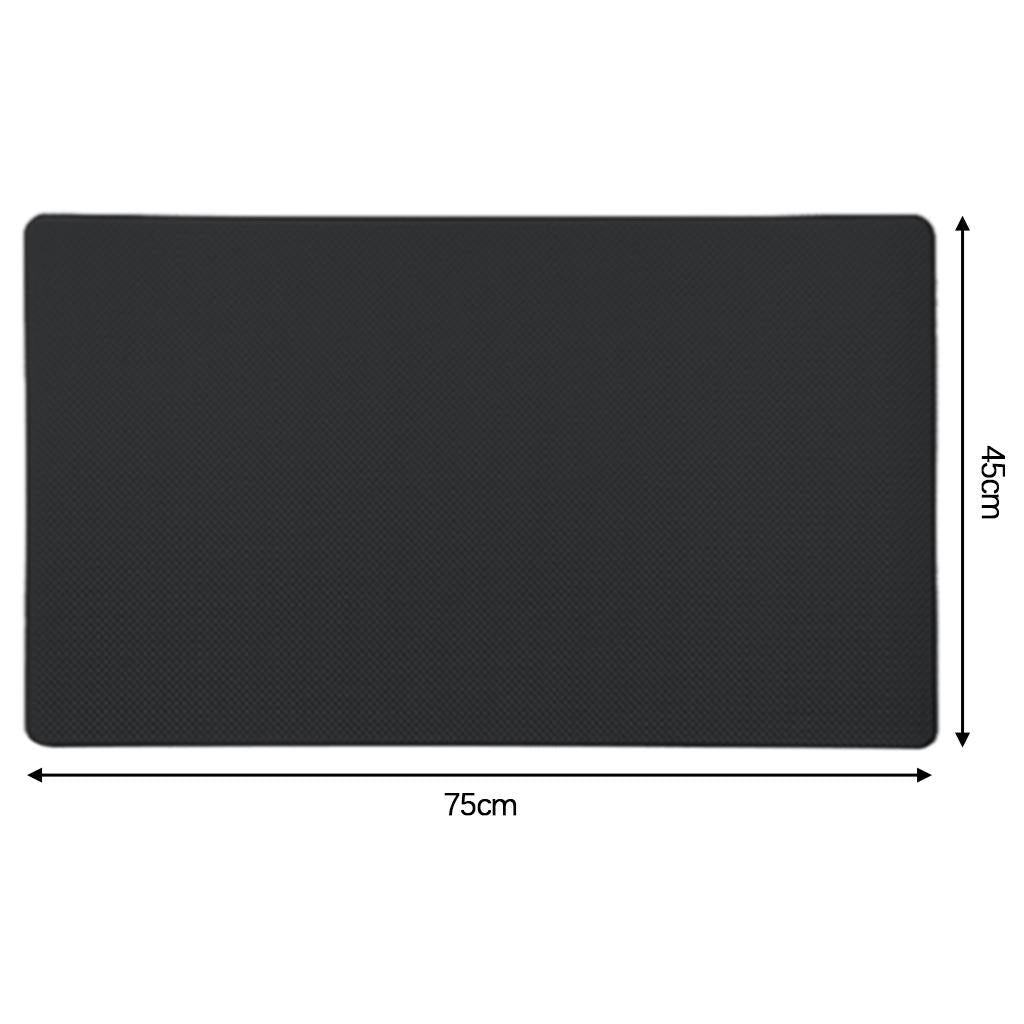 Kitchen Mat Cushioned Runner Floor Mat Rug Thick PVC for Home Sink Bedroom Black 1 Piece