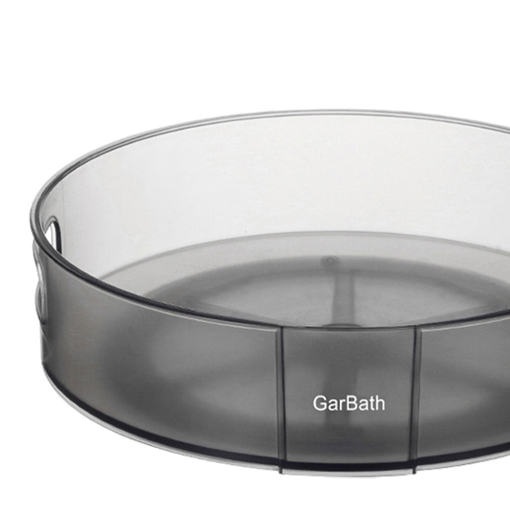 360 Rotating Pantry Spice Jar Storage Tray Makeup Organizer Rack Gray