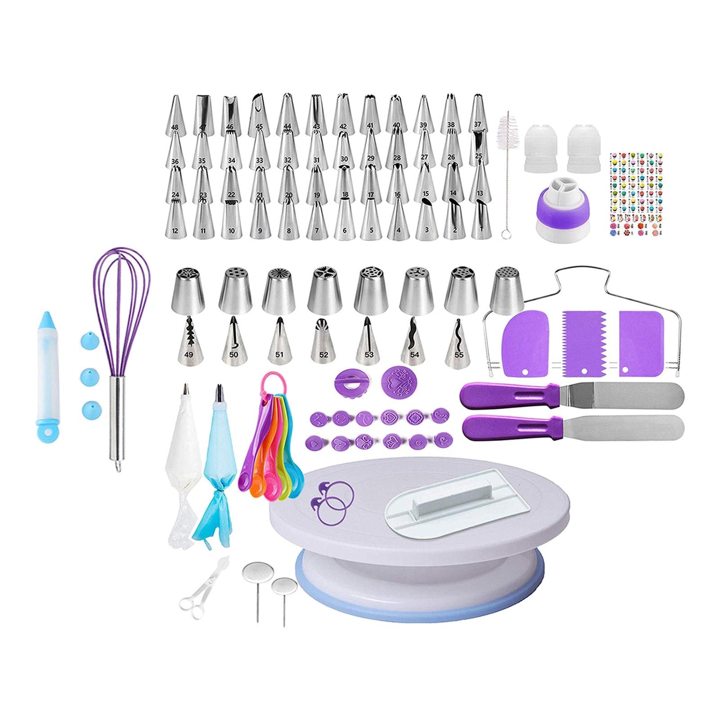 137pcs/set Icing Bag Pastry Nozzles Tips Baking Cake Dessert Decorating Tool