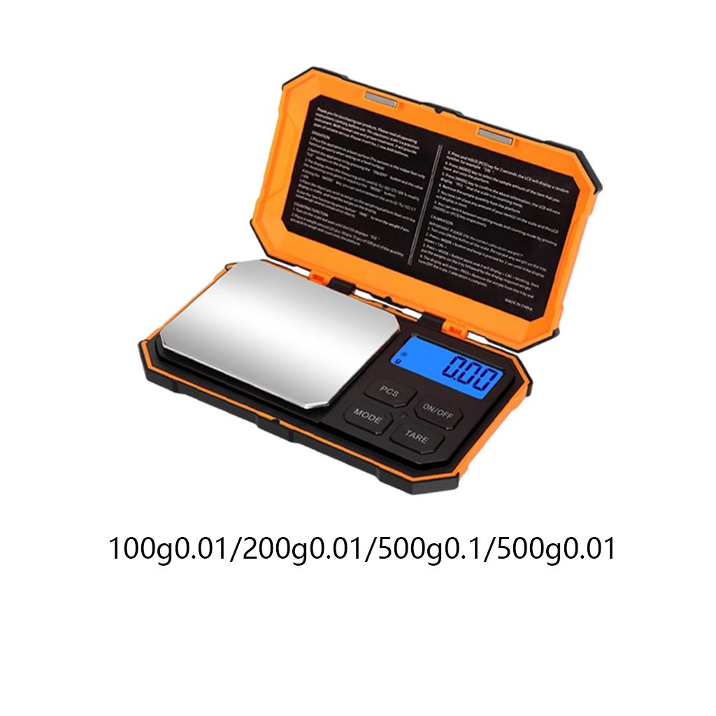 Digital Pocket Scale LCD Backlit Display for Food Powder 100gx0.01g