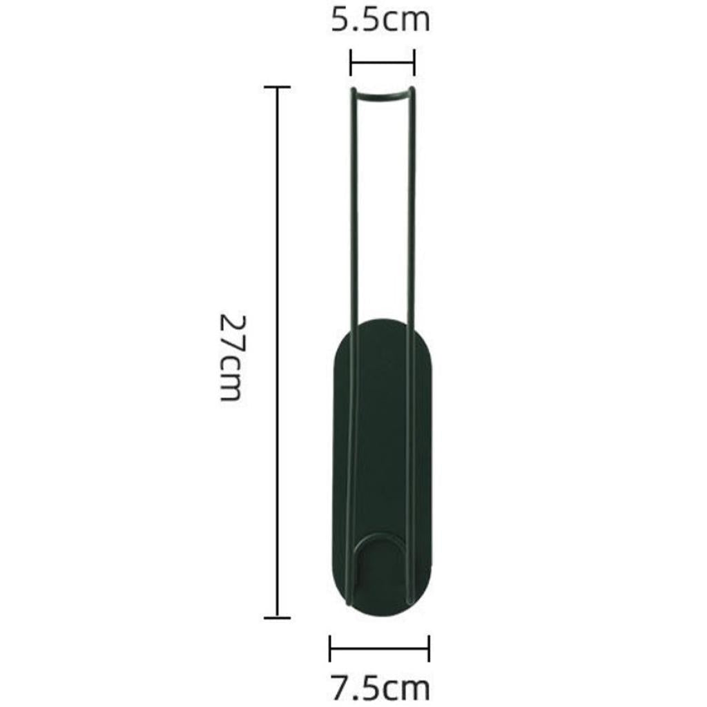 Paper Holder Racks Under Cabinet Off-wall Rustproof Hanging Accessory Toilet green