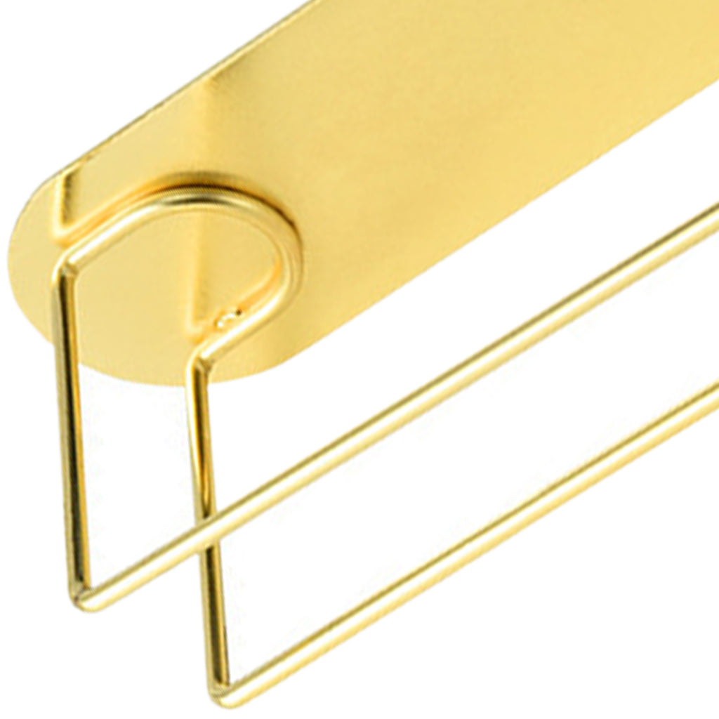 Paper Holder Racks Under Cabinet Off-wall Rustproof Hanging Accessory Toilet gold