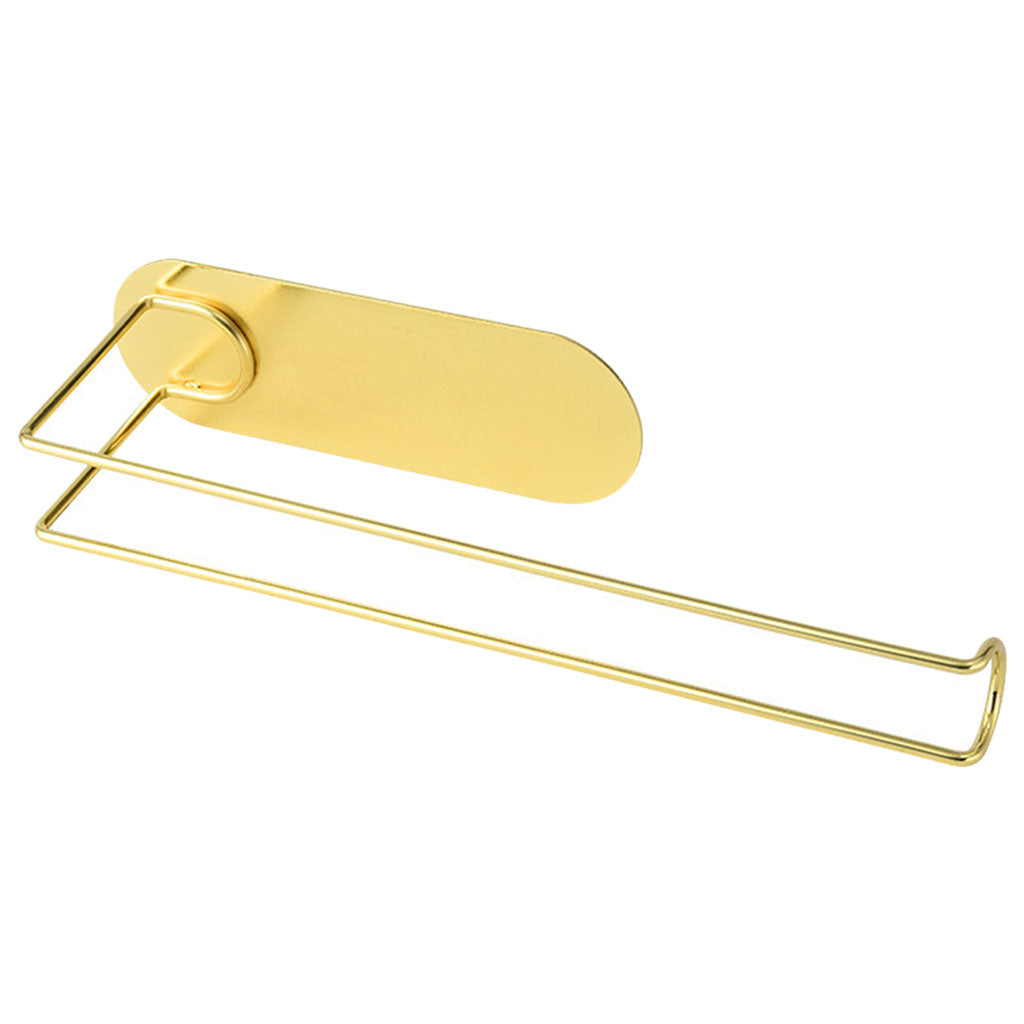 Paper Holder Racks Under Cabinet Off-wall Rustproof Hanging Accessory Toilet gold