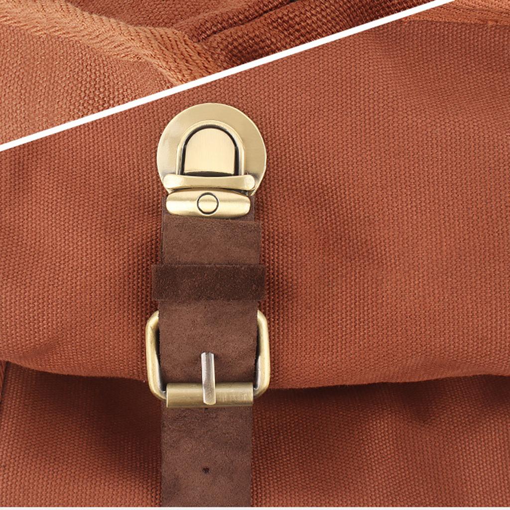 Barware Roll Bag with Handle Easy Carry Professional Storage Bag Brown