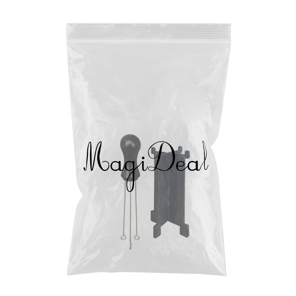 Espresso Tamper Arc-Shaped Stitch Wider Stir Area Leveler Needle Type Black
