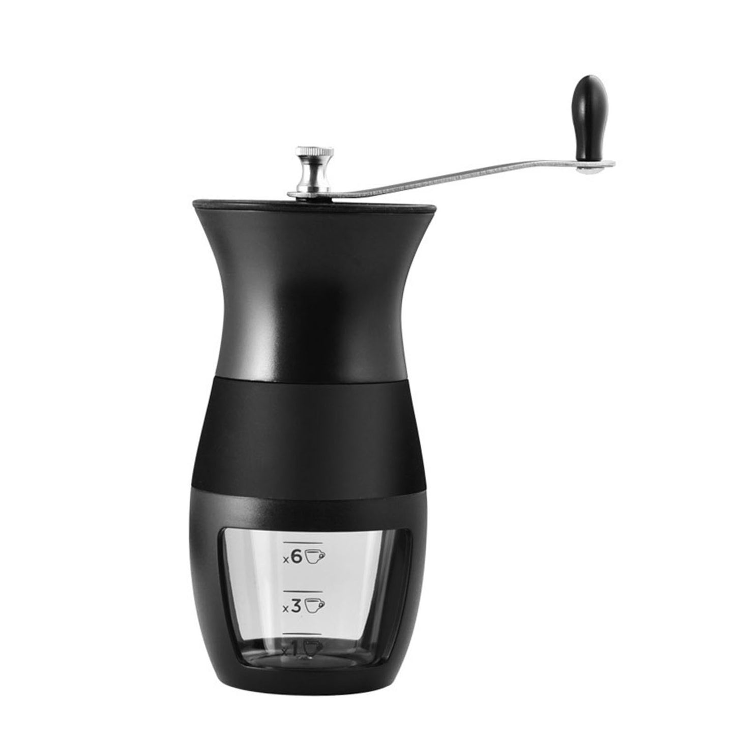Mini Manual Coffee Bean Hand Grinder Machine ABS Plastic Visual Design