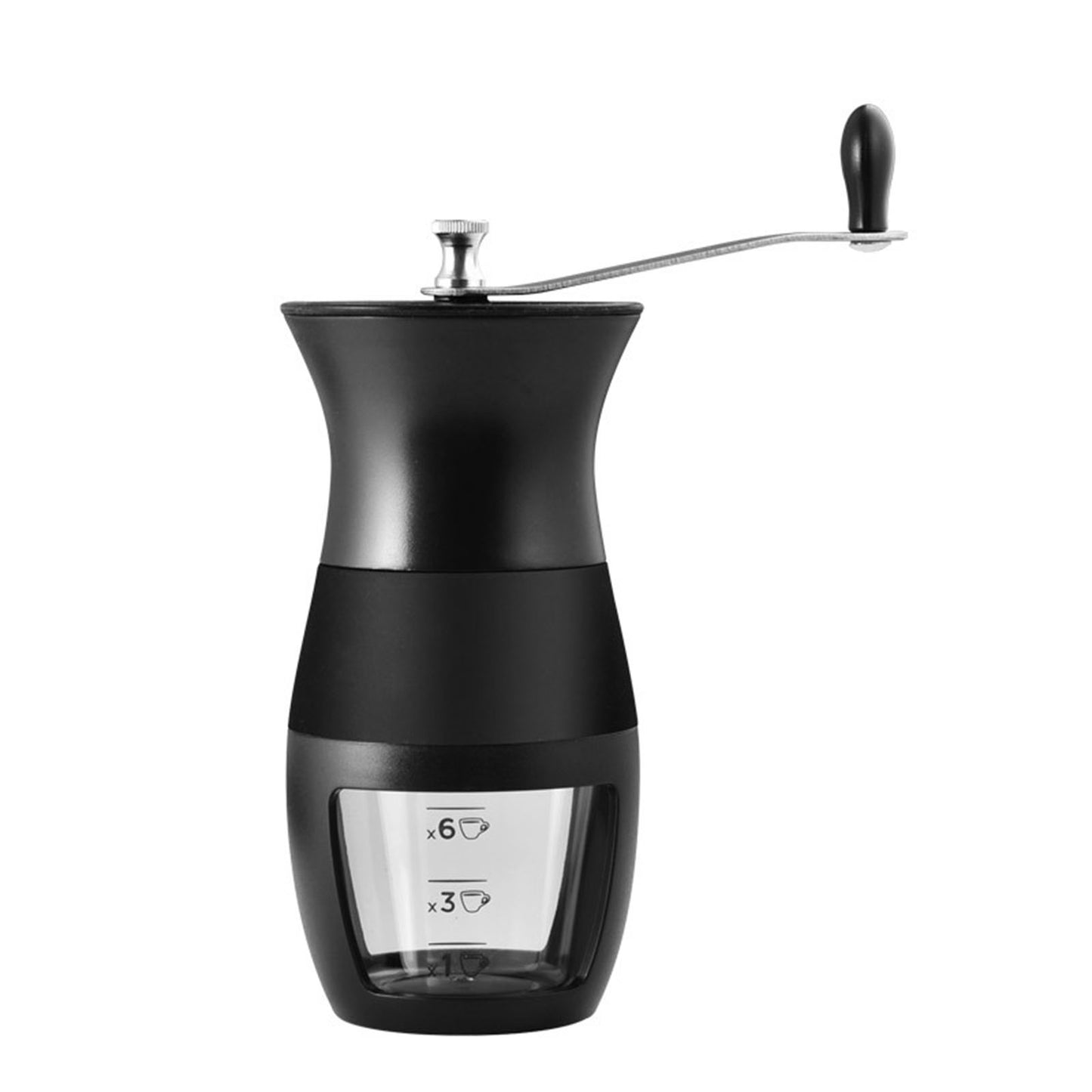 Mini Manual Coffee Bean Hand Grinder Machine ABS Plastic Visual Design