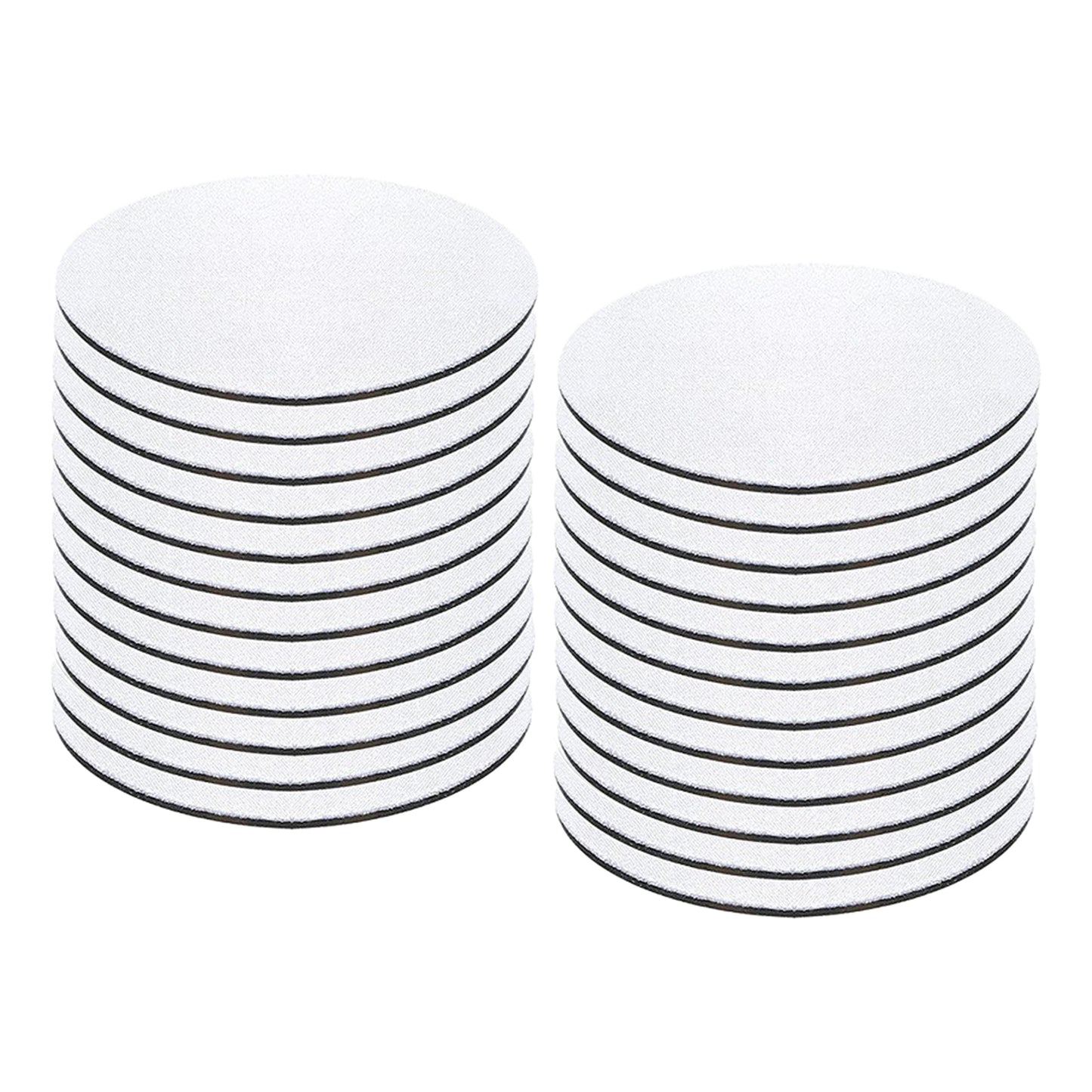 24 Piece Car Coaster Round Neoprene Coffee Cup Coaster for Car Kitchen Cafe