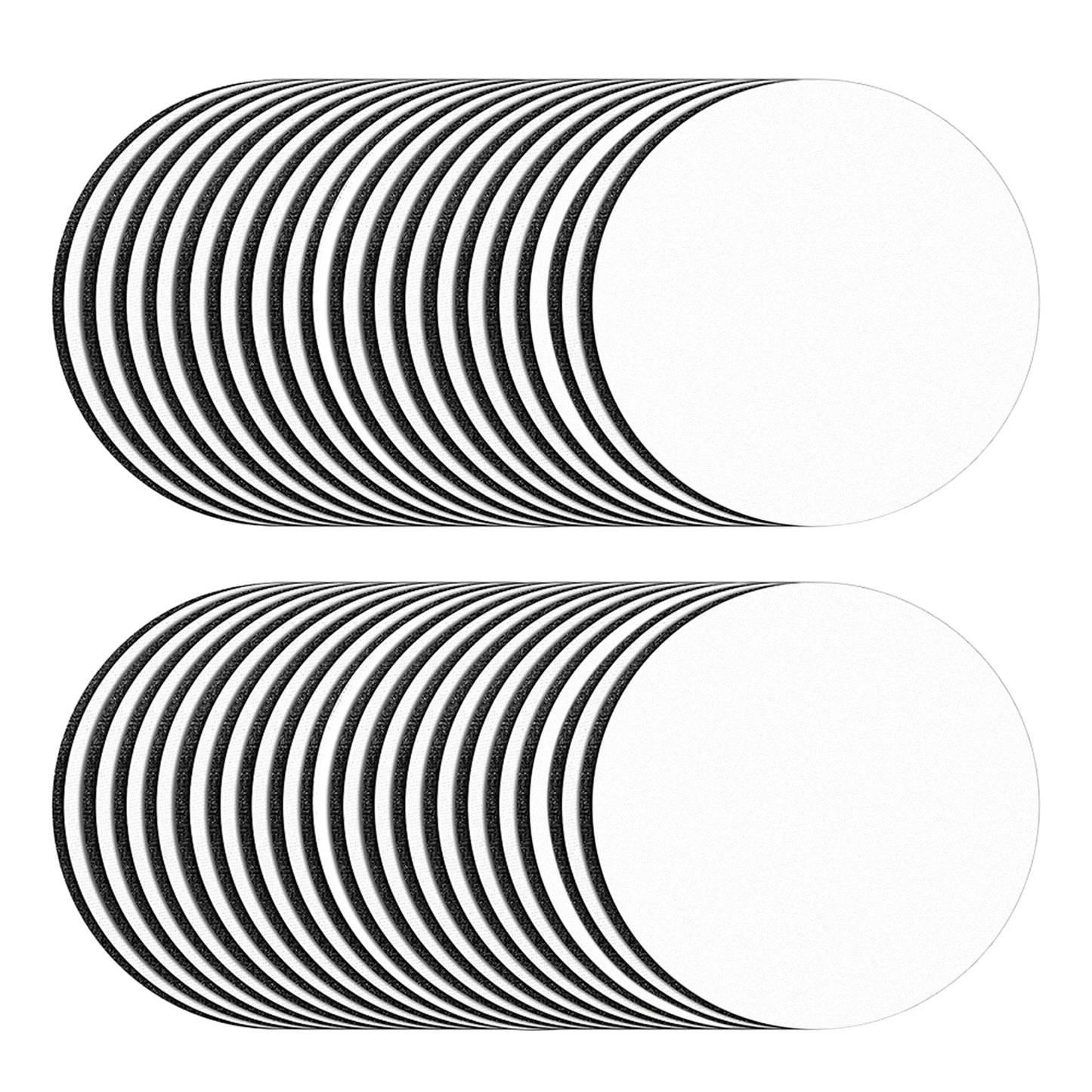 36 x Neoprene Blank Sublimation Coasters 10cm x 10cm Round non-slip bottom