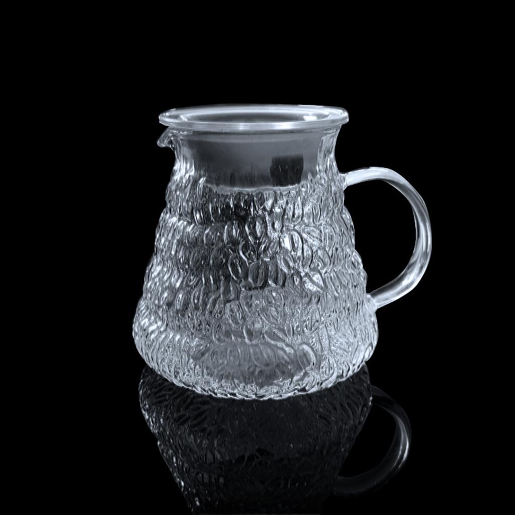 Glass Tea Dripper Set White Reusable Craft for Home Coffee Tea Cloud Pot