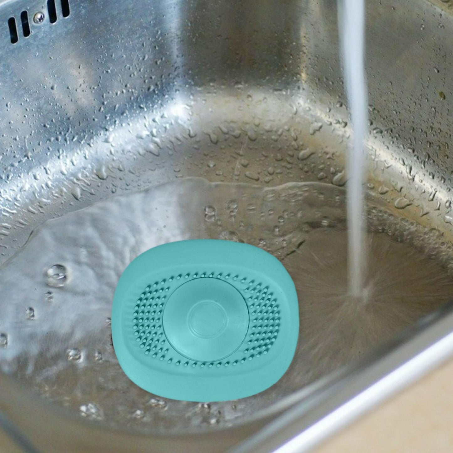Tpr Silicone Strainer Diverse Needs Vortex for Household Cleaning Bathtub green