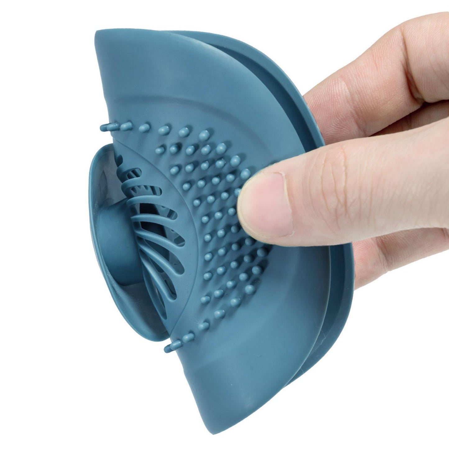 Tpr Silicone Strainer Diverse Needs Vortex for Household Cleaning Bathtub blue