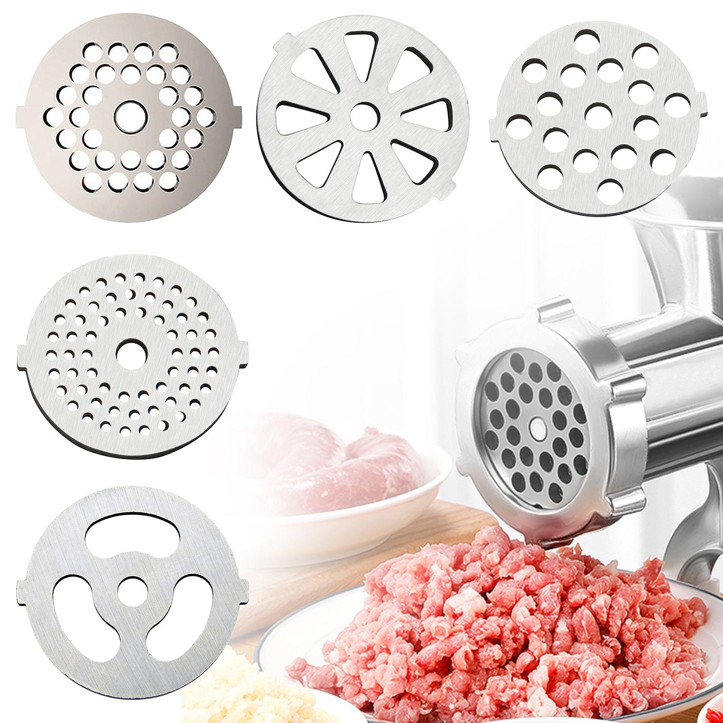 Stainless Steel Meat Meat Grinder Plates Discs for Food Chopper Kitchen Aid 3mm