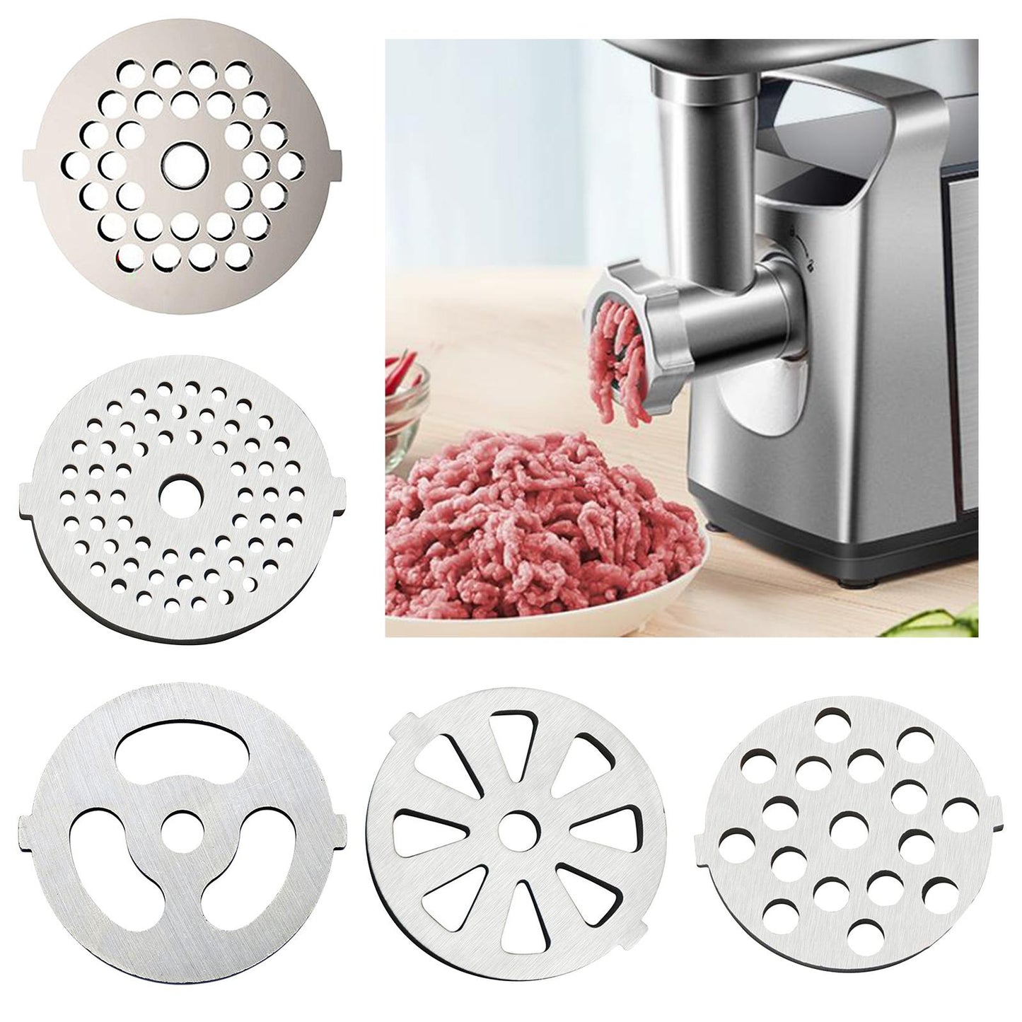 Stainless Steel Meat Meat Grinder Plates Discs for Food Chopper Kitchen Aid 3mm