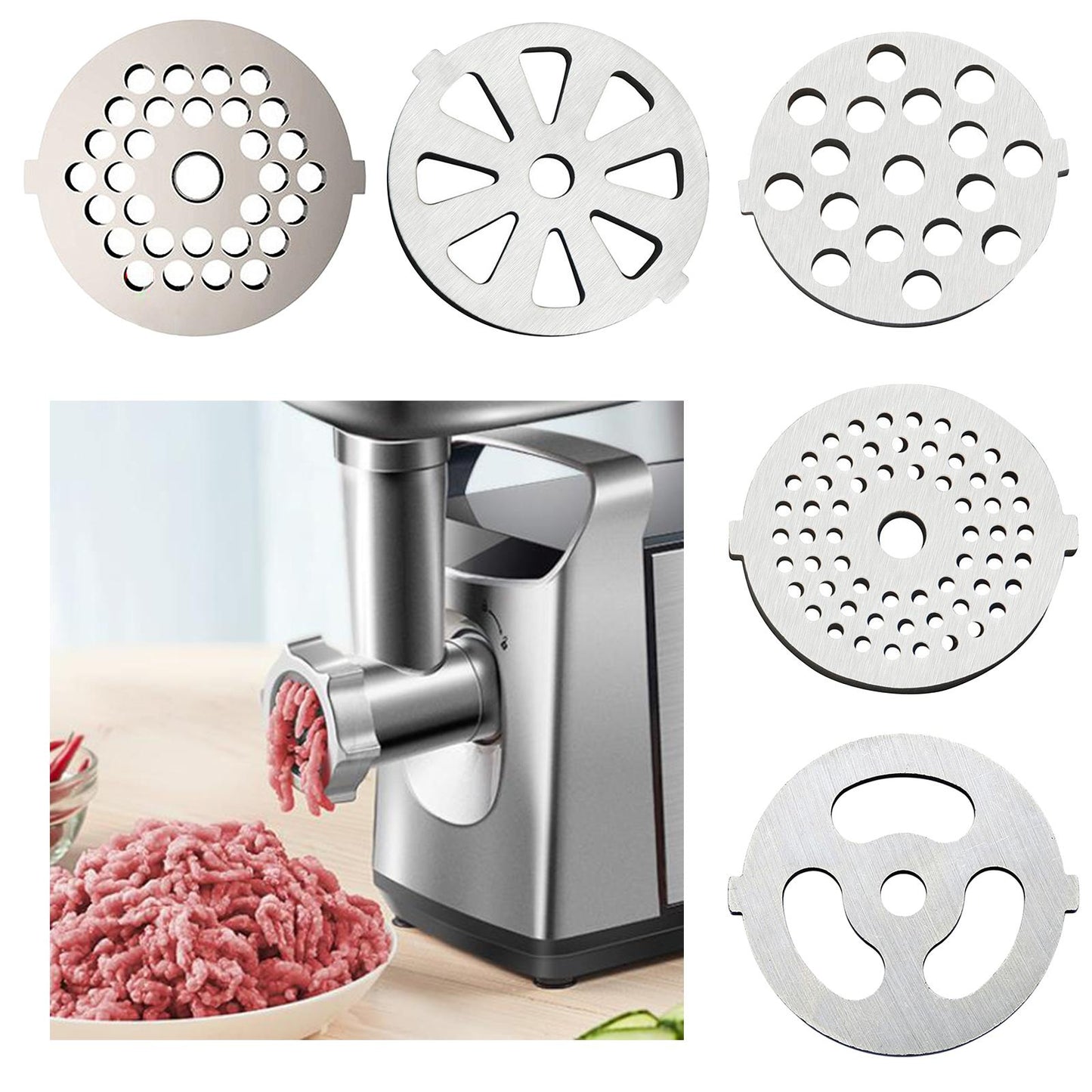 Stainless Steel Meat Meat Grinder Plates Discs for Food Chopper Kitchen Aid 3mm