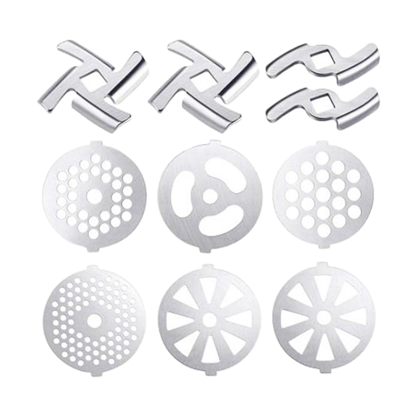 Food Grinder Blade Cutter Disc Various Thicknesses for Kitchen 10 Pieces