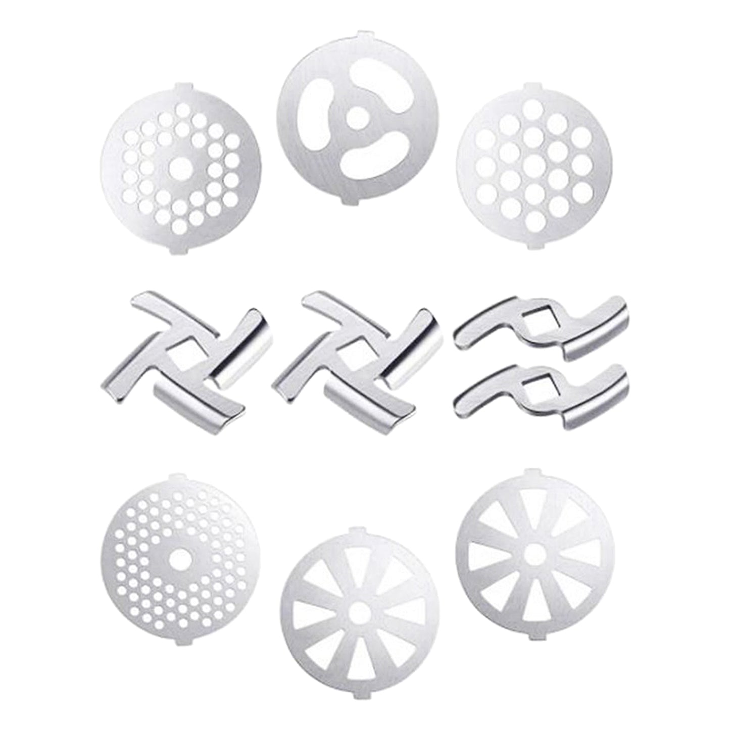 Food Grinder Blade Cutter Disc Various Thicknesses for Kitchen 10 Pieces