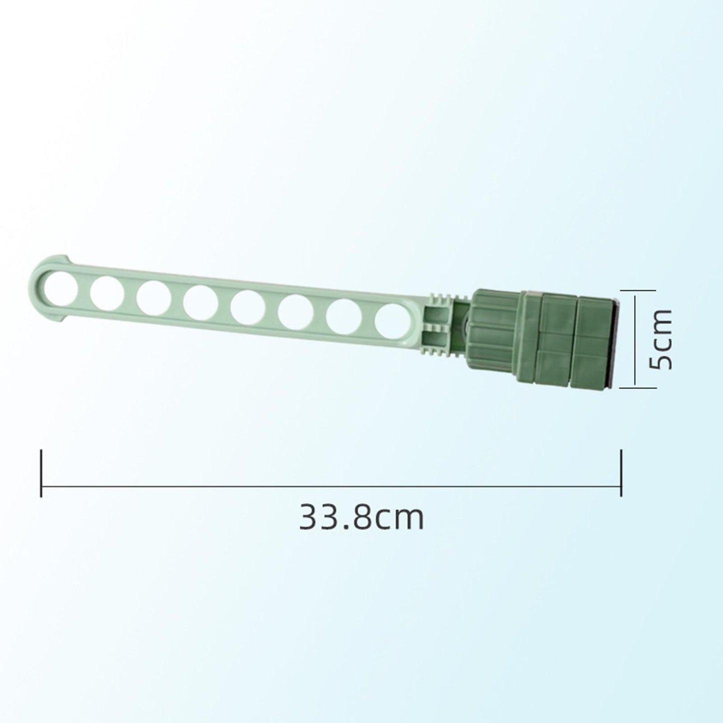 Space Saving Balcony 8 Hole Clothes Hanging Drying Rack Window Frame Hanger Green