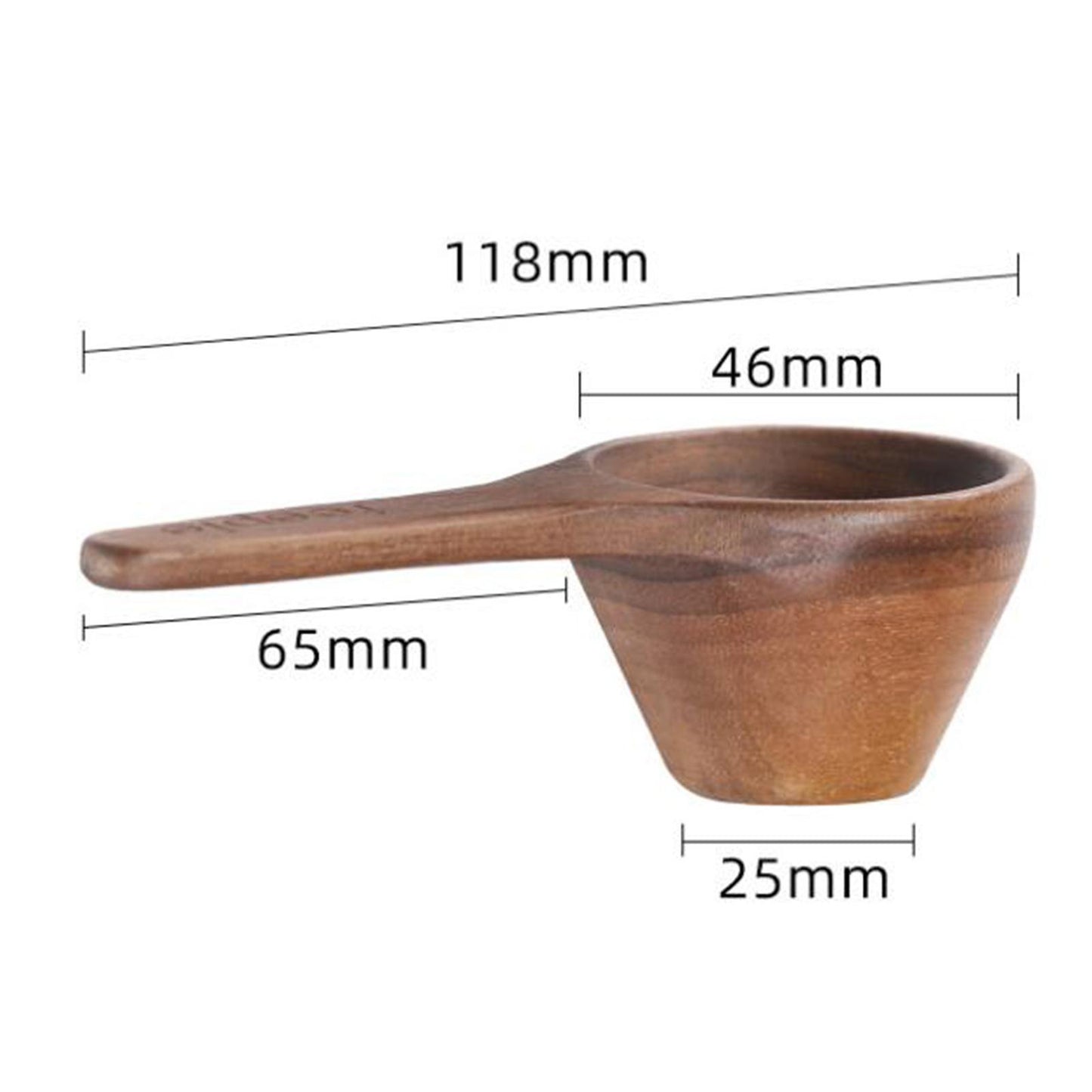 Black Walnut Wood Measuring Spoon Scoop Baking Utensils Kitchen Tool
