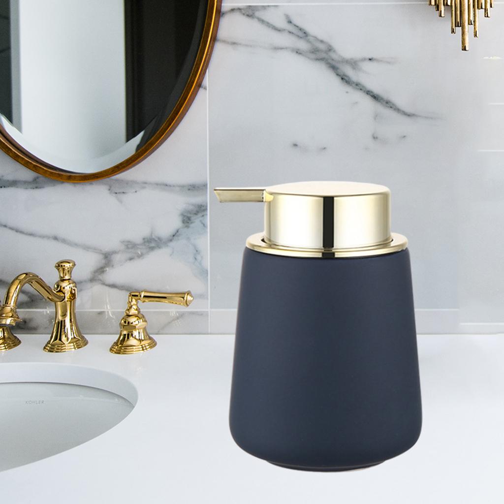 Portable Soap Dispenser Hand Sanitizer Bottle Press Bottle for Bathroom Dark Blue