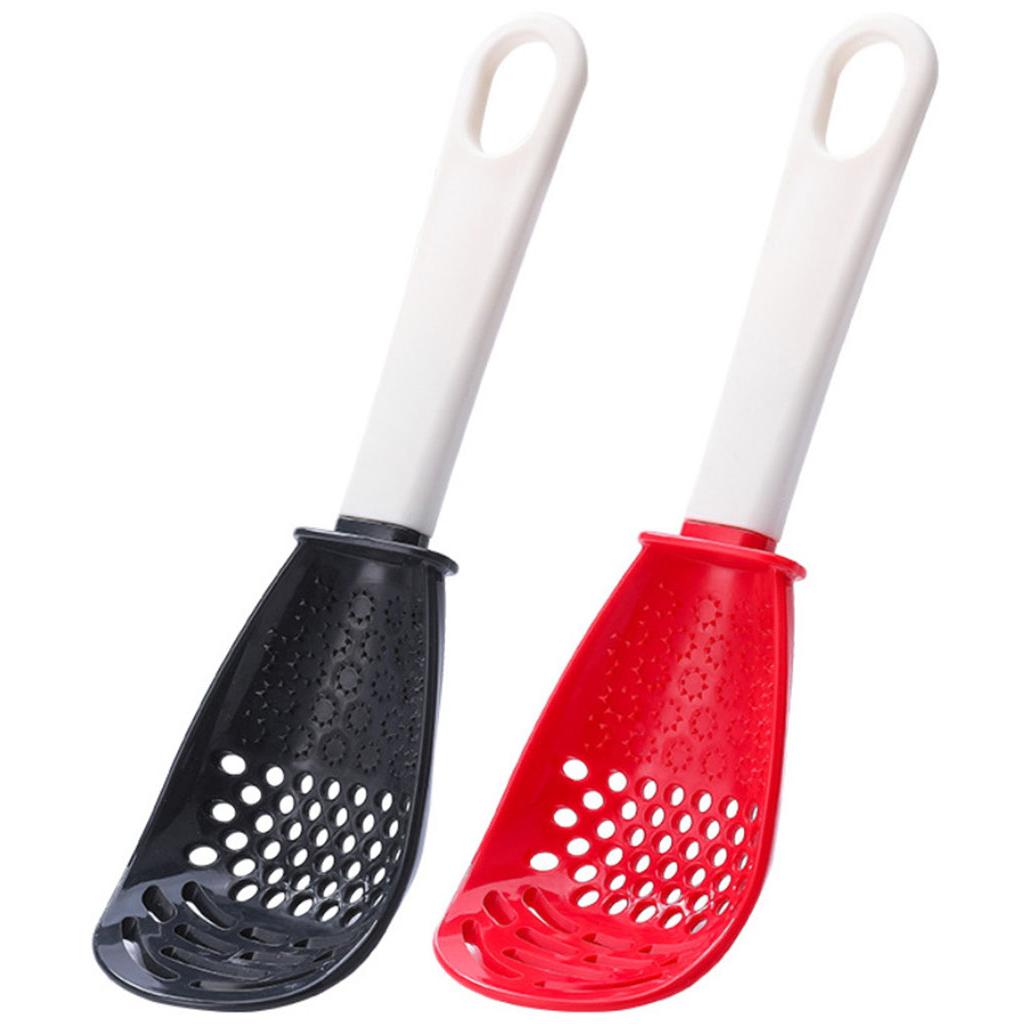 Cooking Spatula Utensil Heat-Resistant Lightweight for Squeeze Filter red