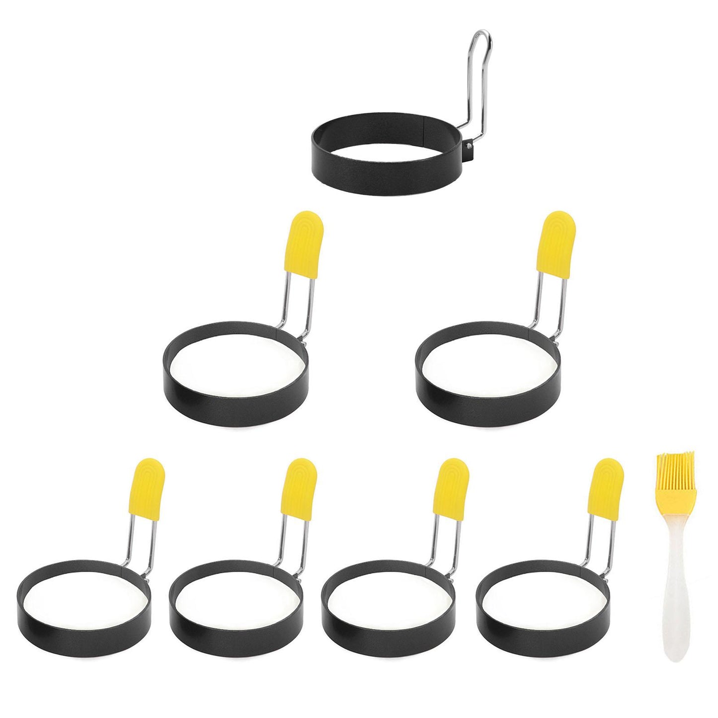 Round Egg Rings Professional Mold Non-Stick Omelet for Household Pancakes 1pcs