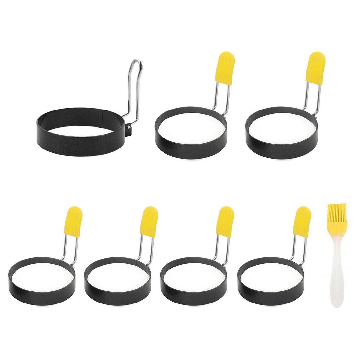 Round Egg Rings Professional Mold Non-Stick Omelet for Household Pancakes 1pcs