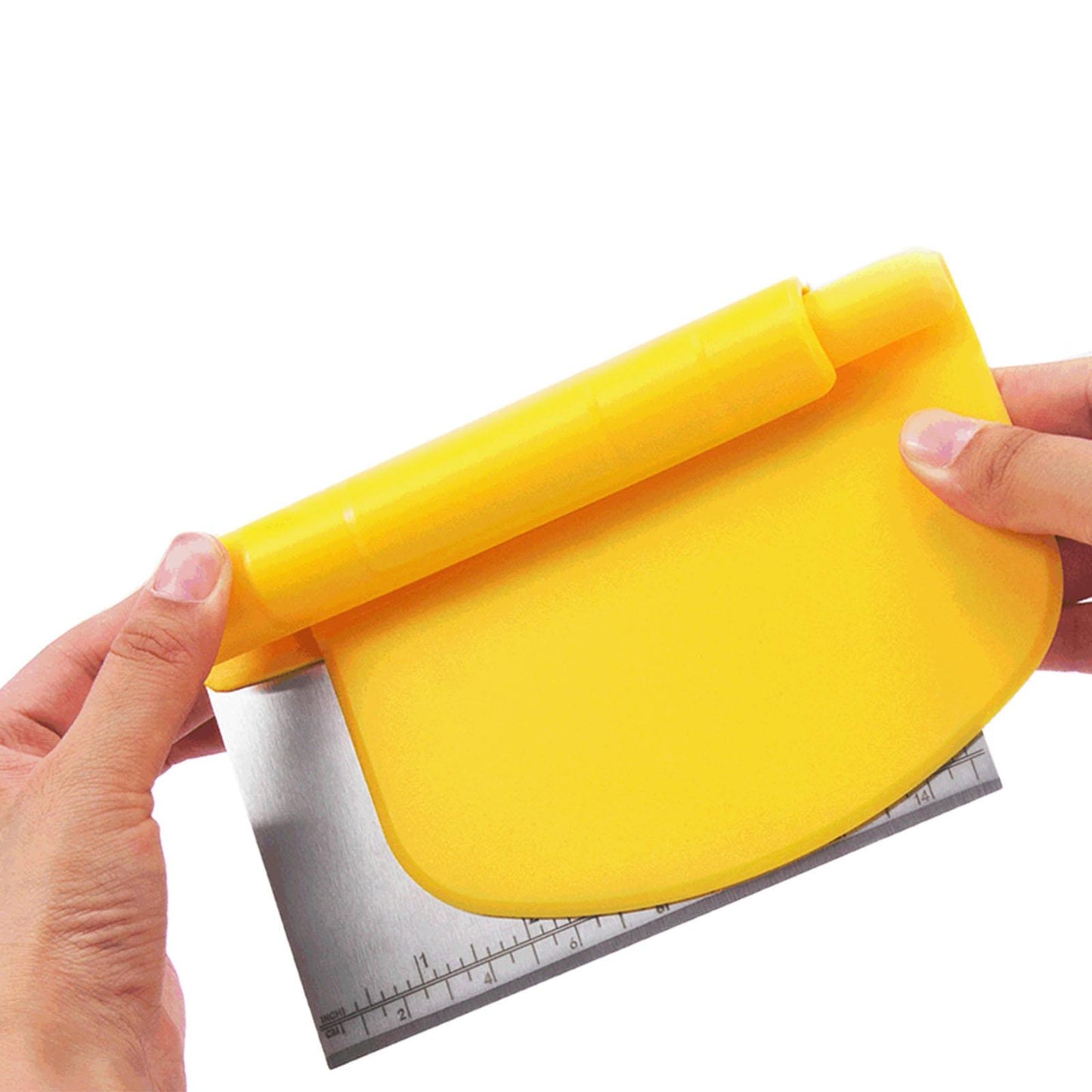 Stainless Steel Scraper Long Life PE Rubber for Kitchen Utensil Pastry Meat