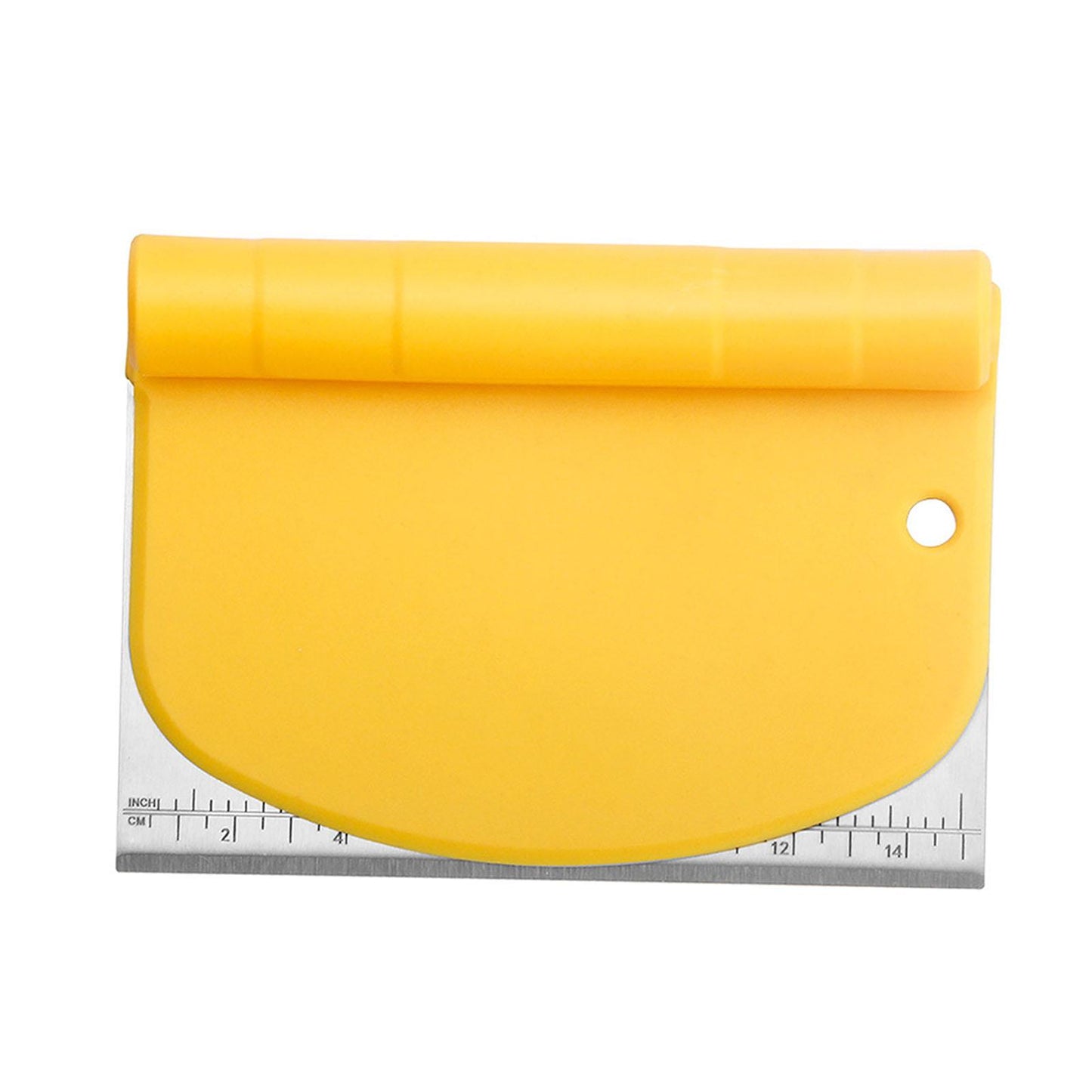 Stainless Steel Scraper Long Life PE Rubber for Kitchen Utensil Pastry Meat