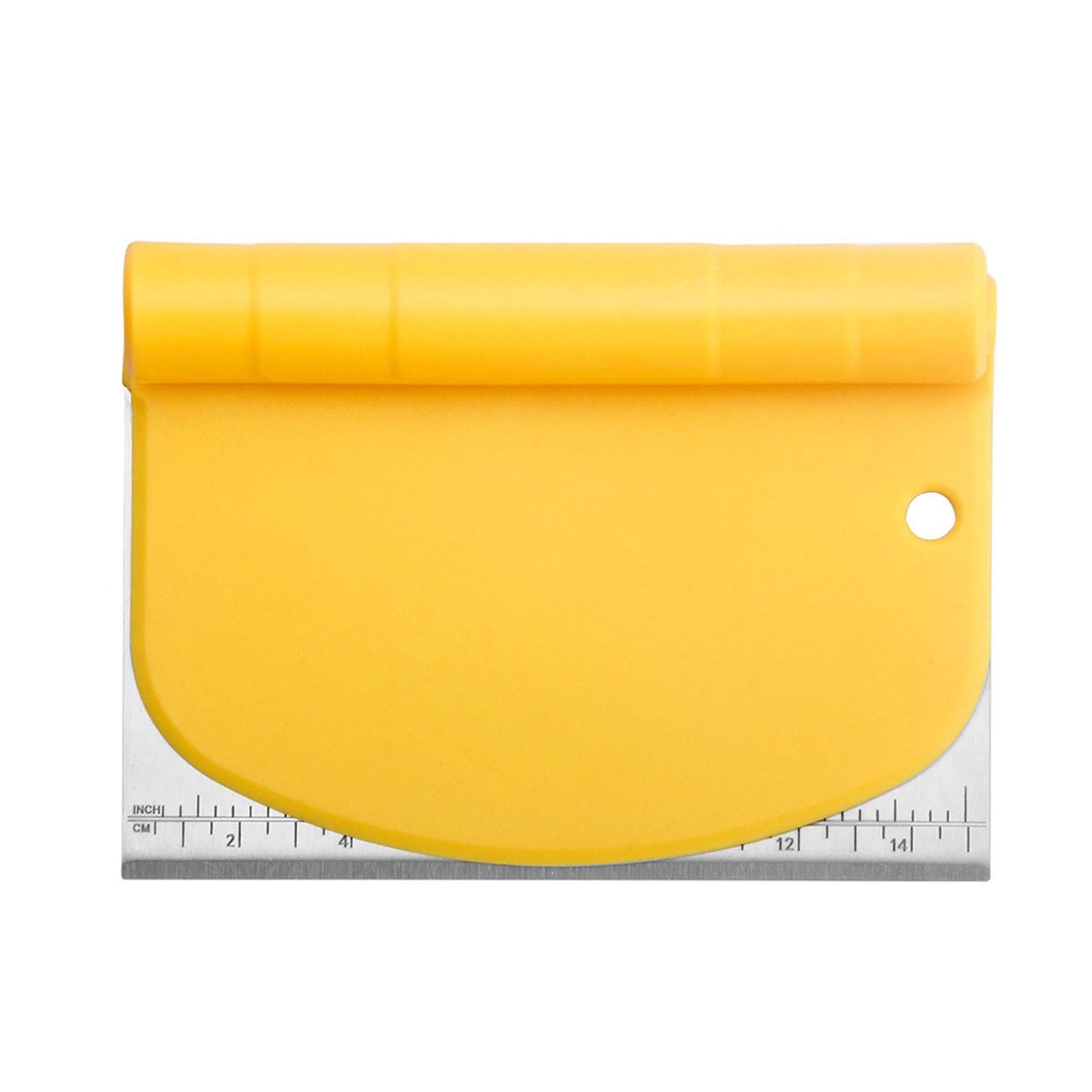 Stainless Steel Scraper Long Life PE Rubber for Kitchen Utensil Pastry Meat