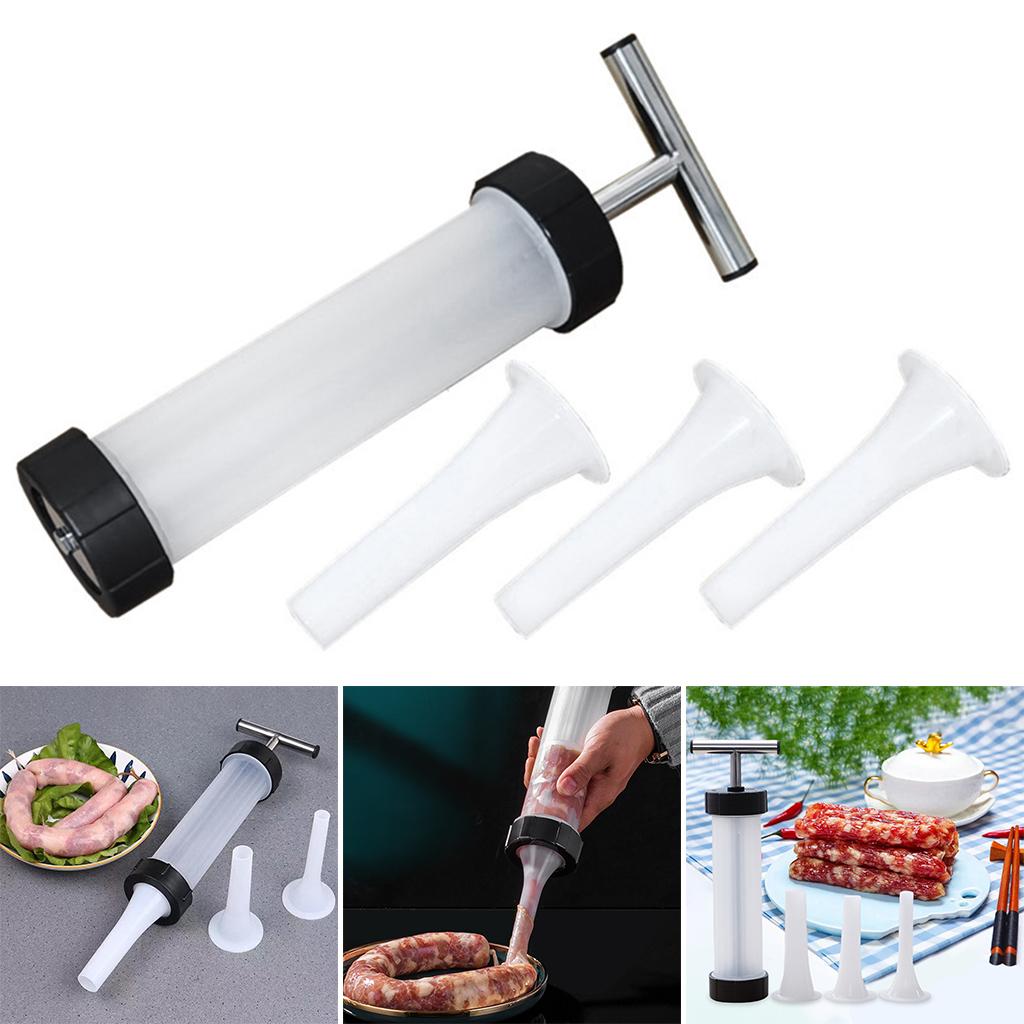 Homemade Sausage Maker Meat Stuffer Salami BBQ Filler Saugage Press Home