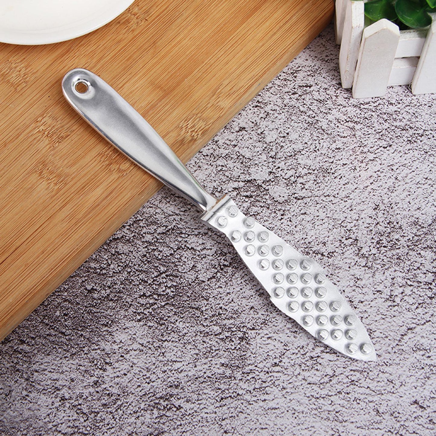 Seafood Cleaning Tools Household Easy Clean Fish Scale Clean Brush Silver