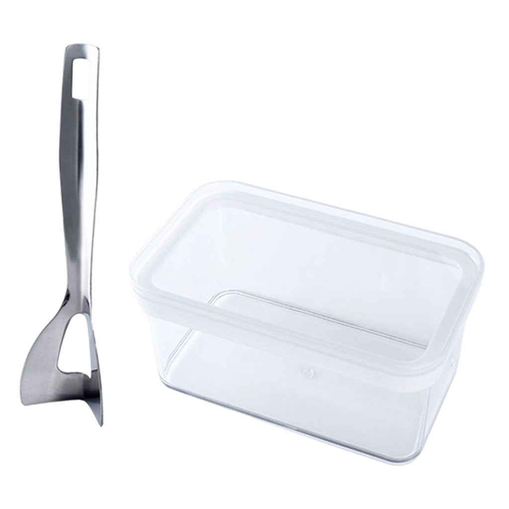 Butter Sealed Box Transparent 900ml Set for Dessert Cheese Baking Material