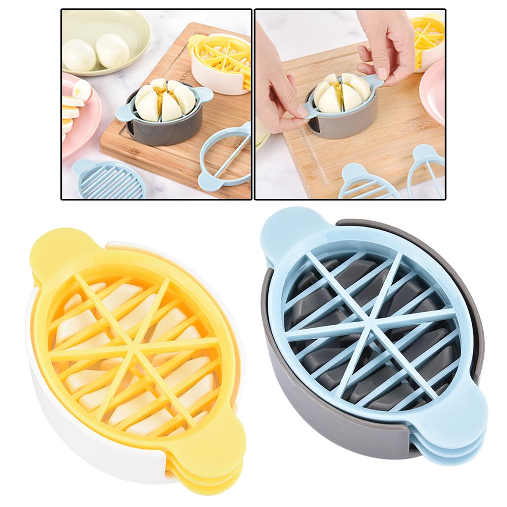 Egg Slicer Multifunctional Cutting Food for Cooking Soft Fruits yellow