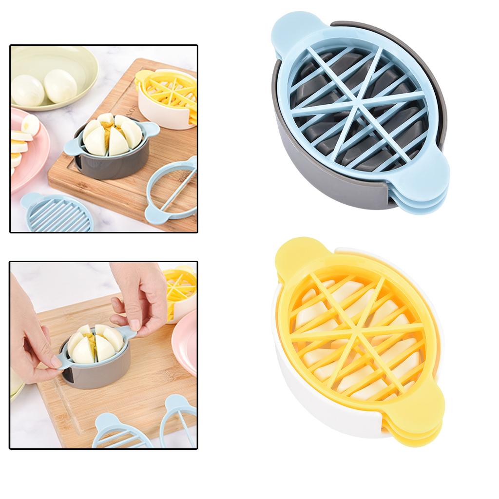 Egg Slicer Multifunctional Cutting Food for Cooking Soft Fruits yellow