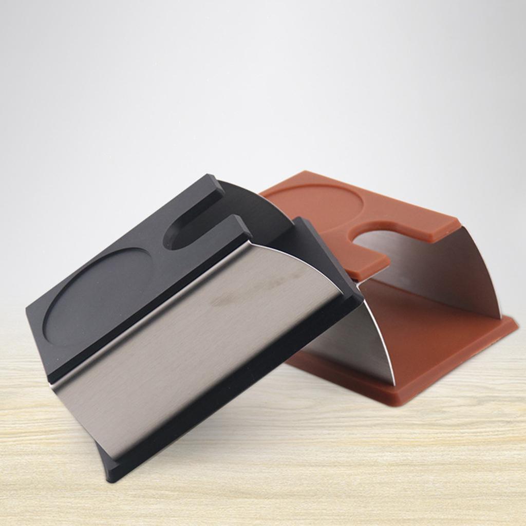 Coffee Tamper Mat Practical Pressing Device Manual Stable for for Espresso Brown