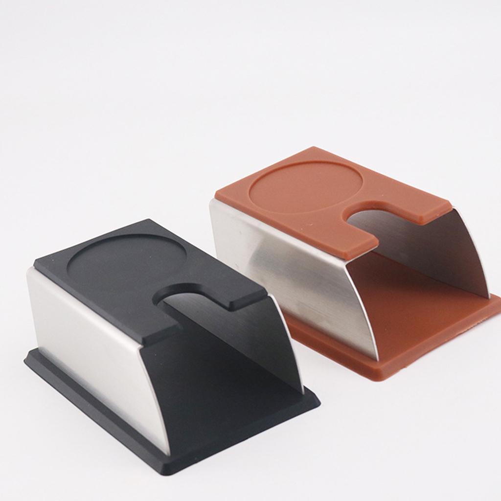 Coffee Tamper Mat Practical Pressing Device Manual Stable for for Espresso Brown