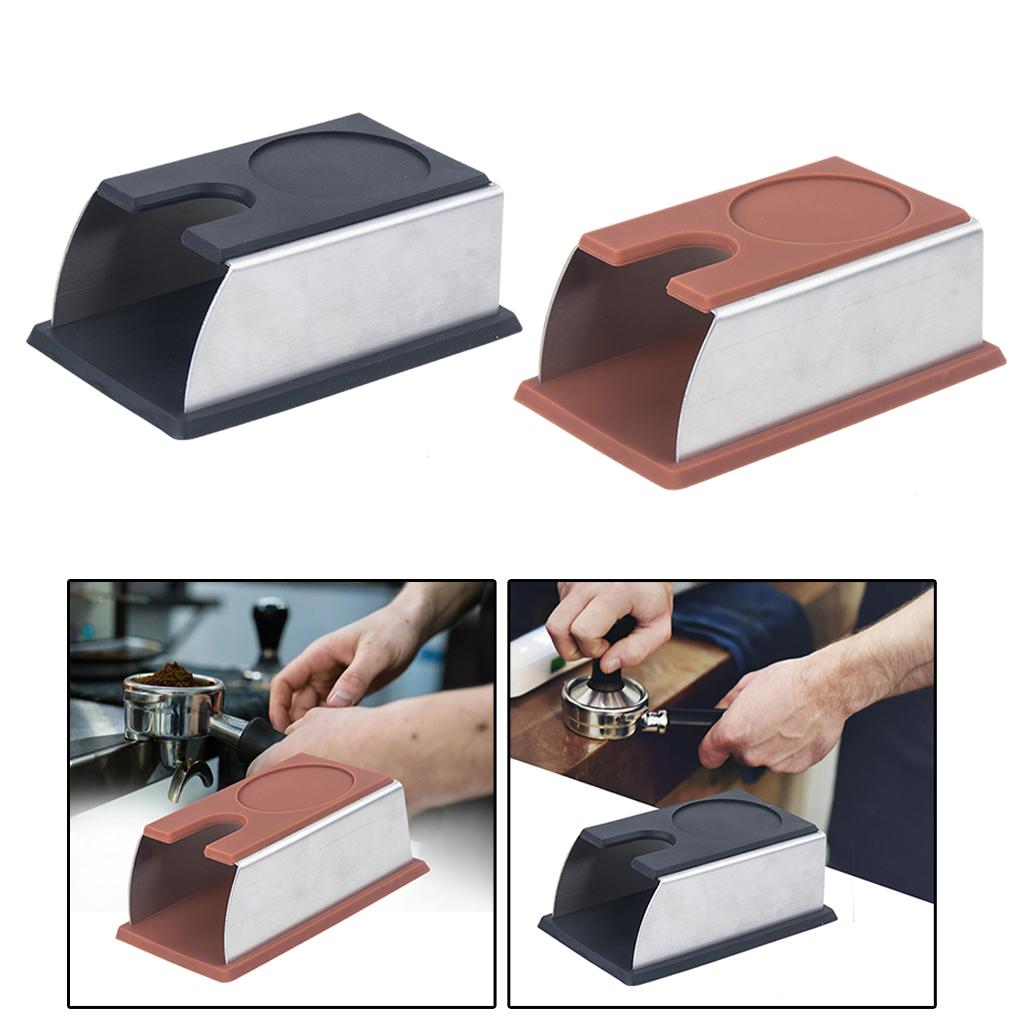 Coffee Tamper Mat Practical Pressing Device Manual Stable for for Espresso Brown