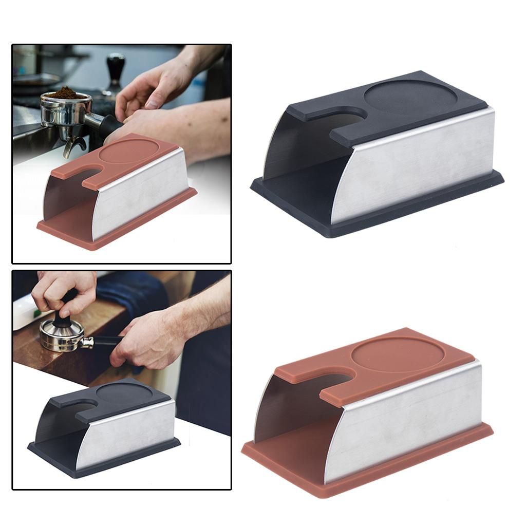 Coffee Tamper Mat Practical Pressing Device Manual Stable for for Espresso Brown