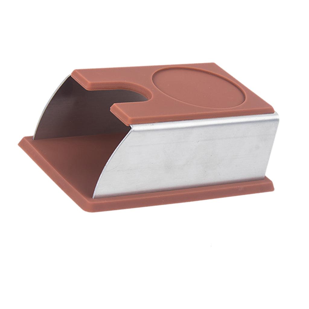 Coffee Tamper Mat Practical Pressing Device Manual Stable for for Espresso Brown