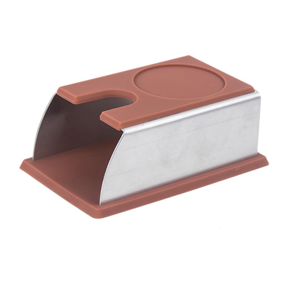 Coffee Tamper Mat Practical Pressing Device Manual Stable for for Espresso Brown