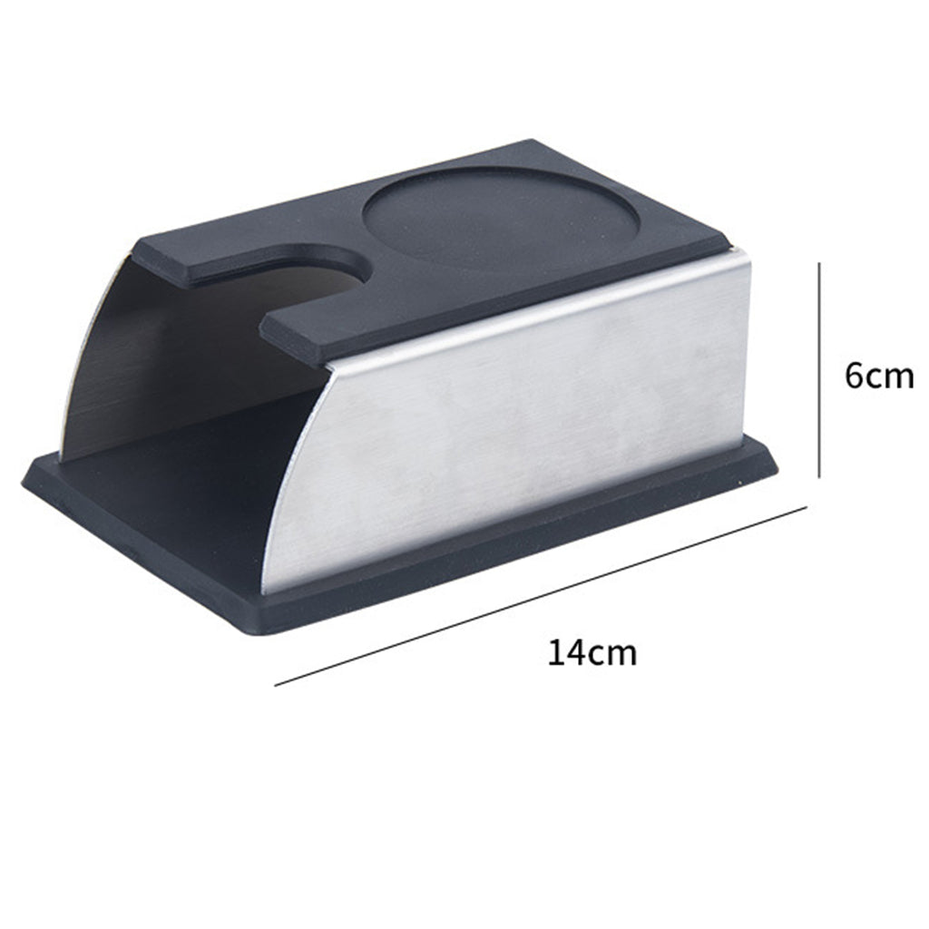 Coffee Tamper Mat Practical Pressing Device Manual Stable for for Espresso Black