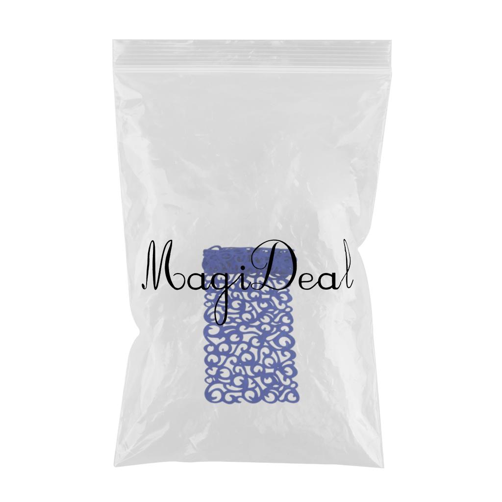Hollow Placemats Rectangle Felt Decorations for Home Desk Blue