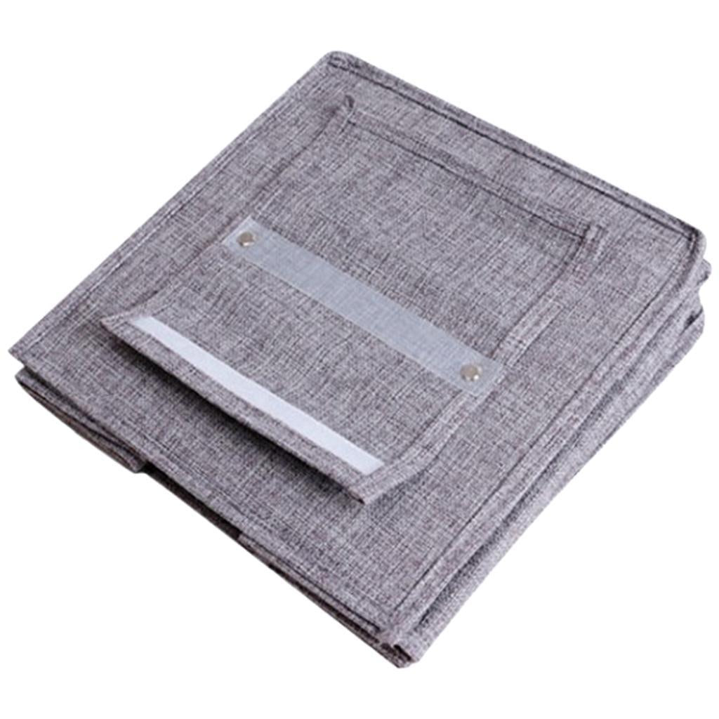 Portable Hanging Closet Organizer No-Woven Fabric for Purses Dorm Room 5 Layer Grey
