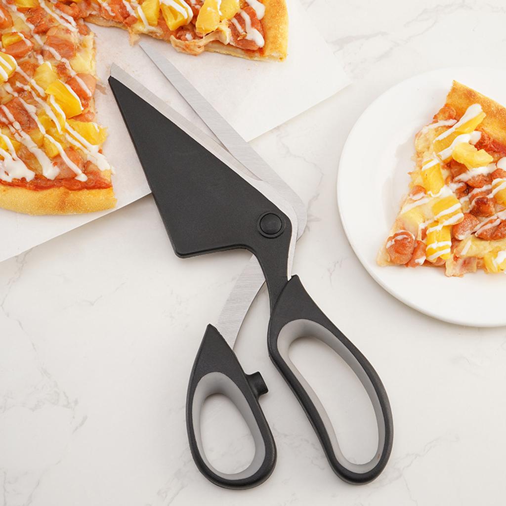 2 in 1 Pizza Shovel Scissors Rust Detachable Blade Anti-Corrosion Durable
