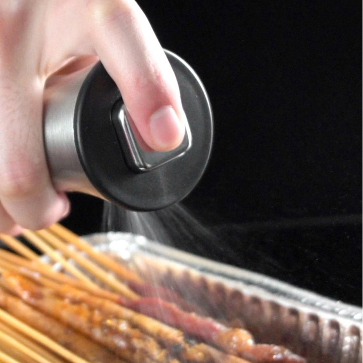 Olive Oil Sprayer Vinegar Gadget Glass Bottle for Barbecue Grilling Cooking 6x6x17.5cm