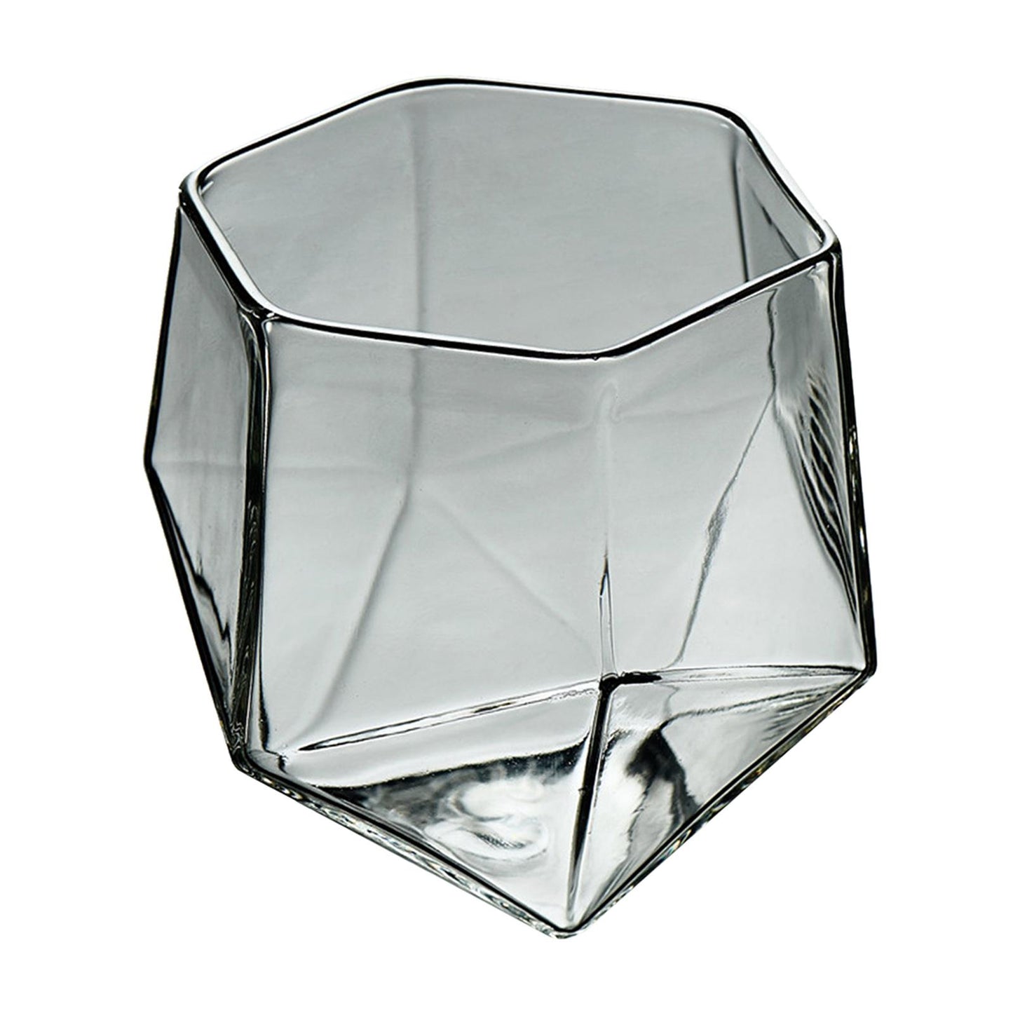 Triangle Flip Cup High Borosilicate Geometric Flip Cup for Kitchen Bar