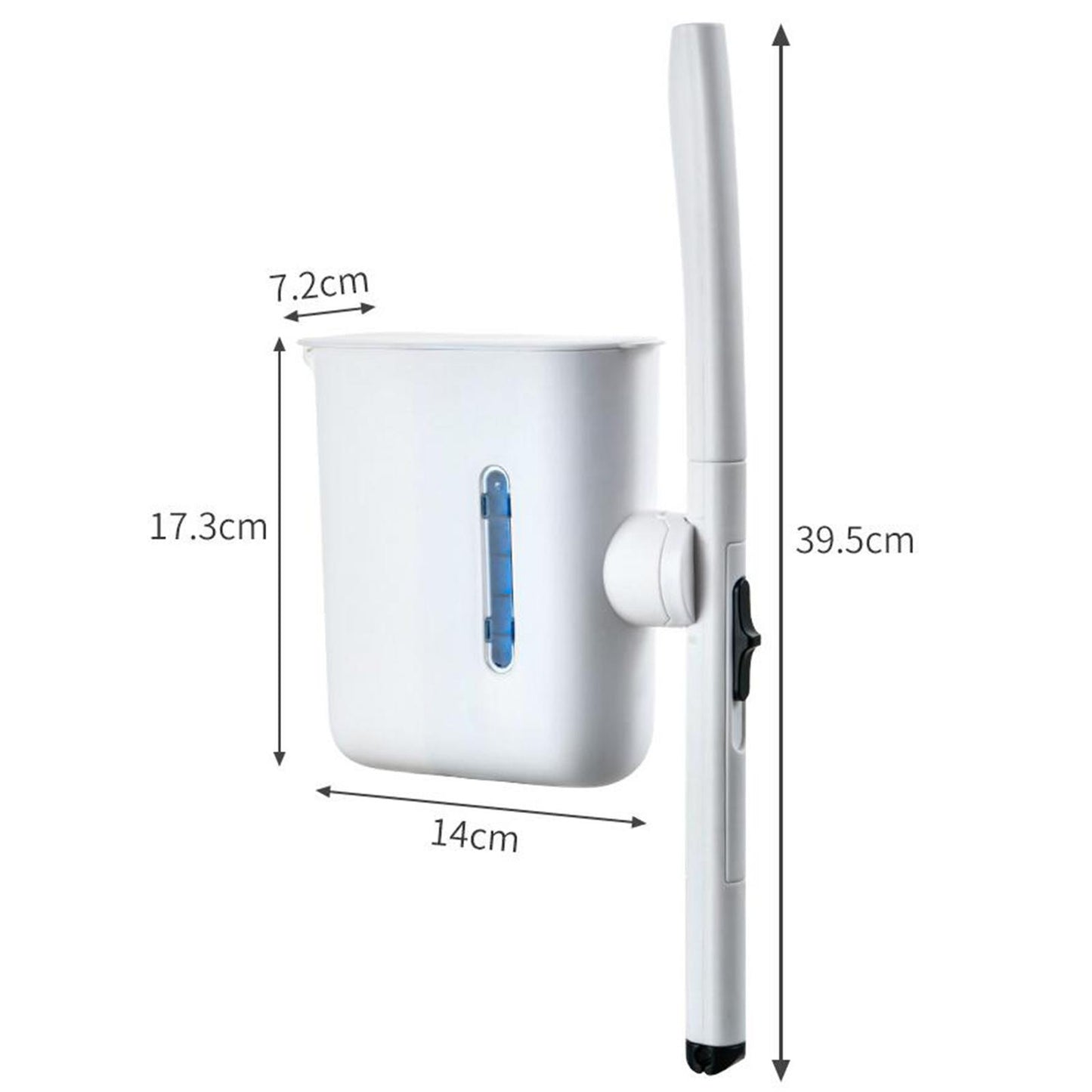 Toilet Brush Holder Plastic with Long Handle for Toilet Cleaning Tools
