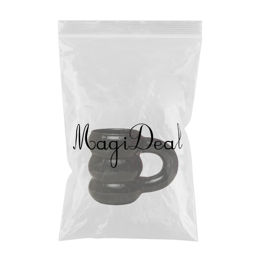 450ml Mug Tire Shaped Juice Mug Drinkware Large Capacity for Home Office Jet black