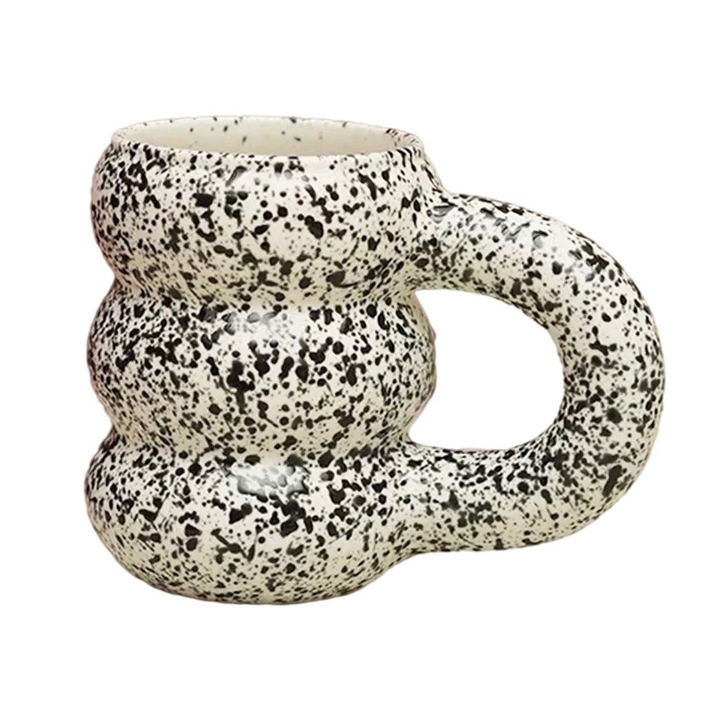 450ml Mug Tire Shaped Juice Mug Drinkware Large Capacity for Home Office Splash ink